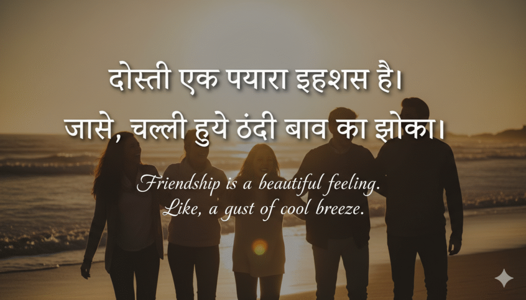 dosti shayri 2 line