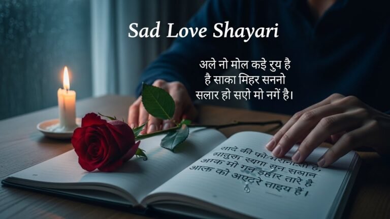 Sad Love Shayari in Hindi – When Love Turns Into Pain