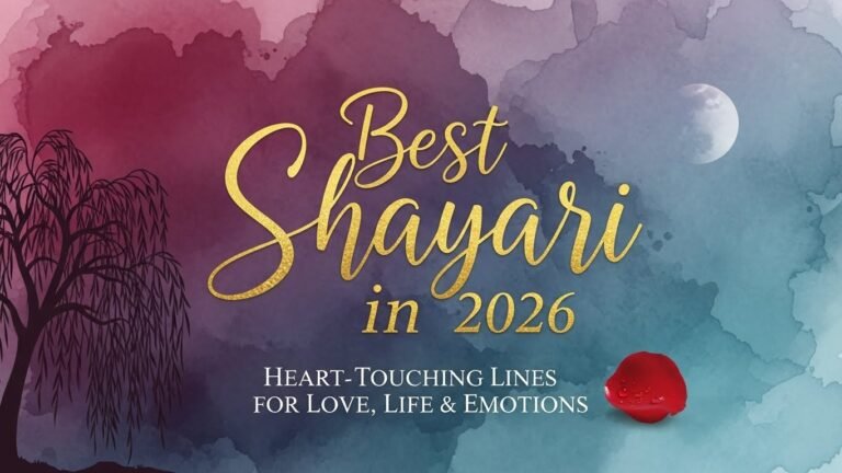 Best Shayari in 2026: Heart-Touching Lines for Love, Life & Emotions